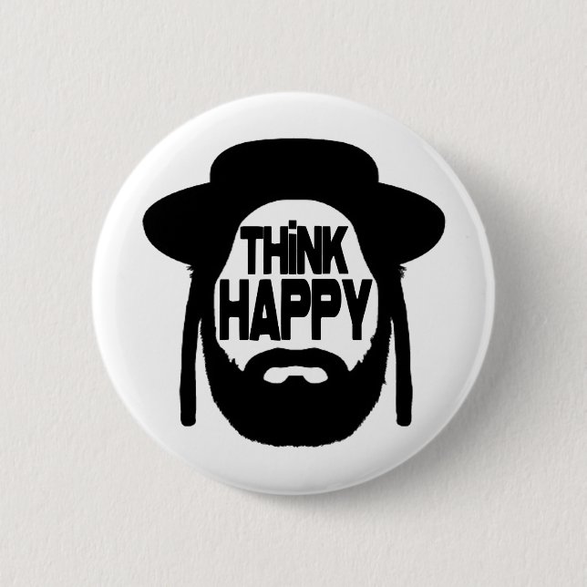 Think Happy Button (Vorderseite)