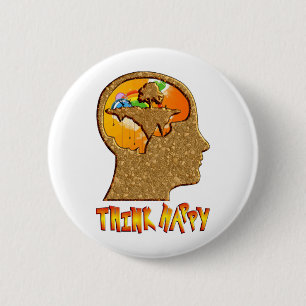 Think Happy Button