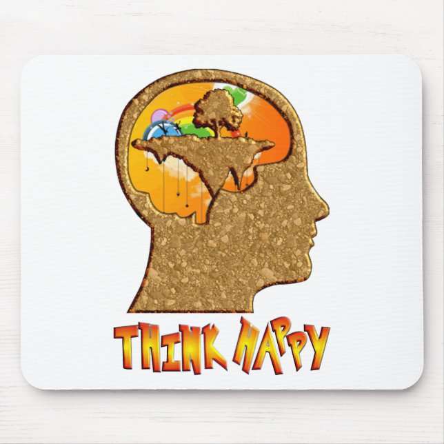 Think Happy Mousepad (Vorne)