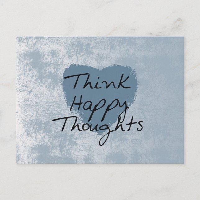 Think Happy Postkarte (Vorderseite)