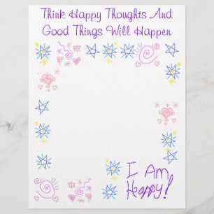 Think Happy Thoughts Buch der Schattenseite