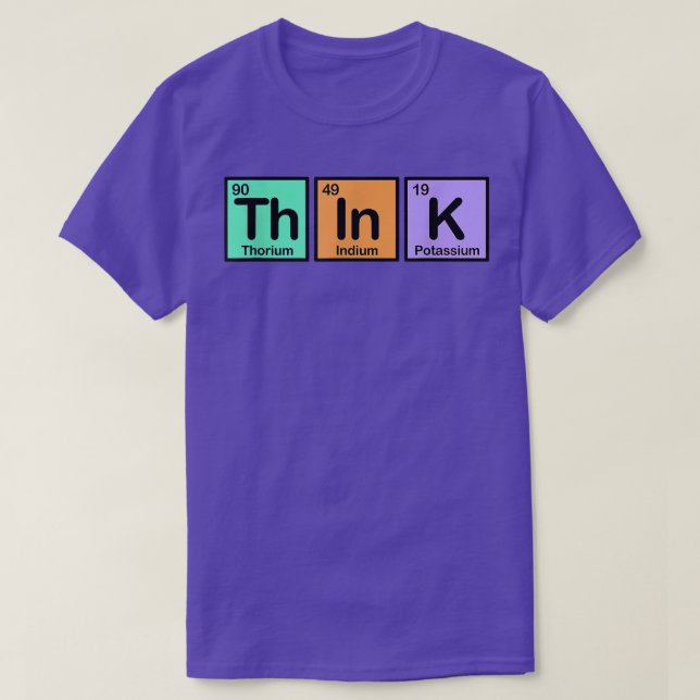 Think Made of Elements Gift Fun Spelling with Chem T-Shirt (Design vorne)