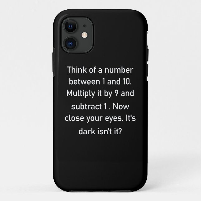 Think of a number between 1 and 10..| sarcastic gi Case-Mate iPhone hülle (Rückseite)