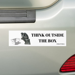 Think Outside the Box - A MisterP Sticker Autoaufkleber