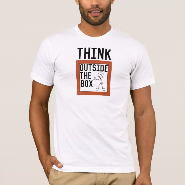 Think Outside The Box Inspirational T-Shirt (Vorderseite)
