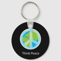 Think Peace Key Chain