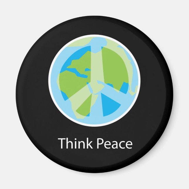 Think Peace Kühlschrankmagnet Magnet (Vorne)