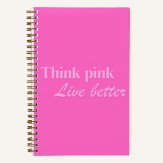 Think Pink Notebook Notizbuch
