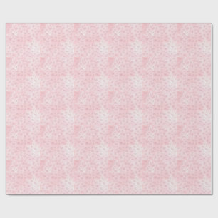 Think Pink Watercolor-Muster-Monogramm Geschenkpapier