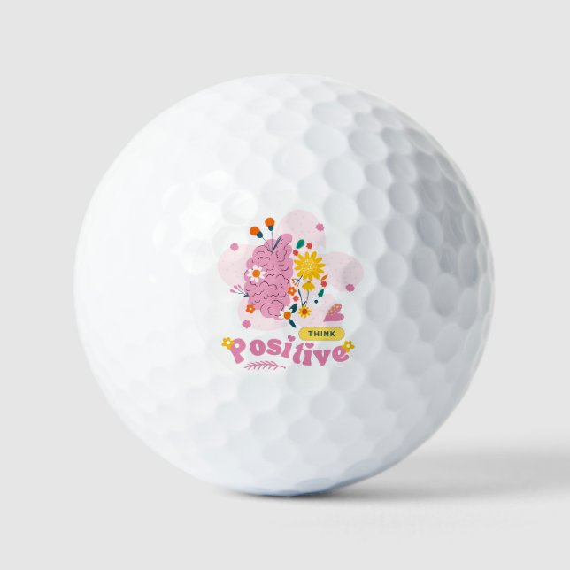 Think Positive Golf Ball (Vorderseite)
