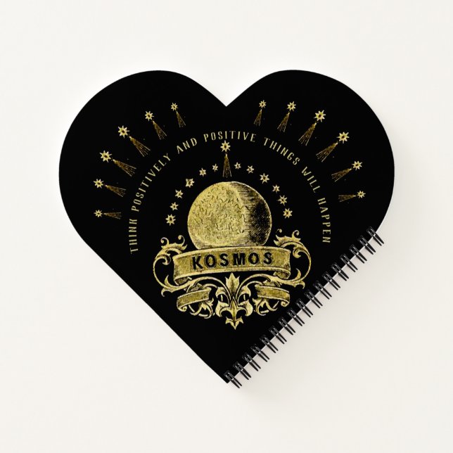 Think Positive Notebook Notizbuch (Rückseite)