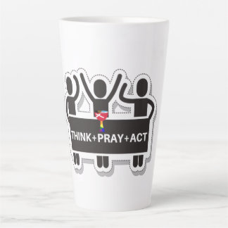 Think+Pray+Act Latte Mug Milchtasse