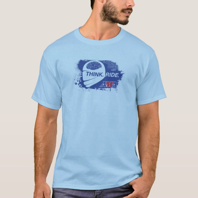 Think.Ride. Straße (Licht) T-Shirt (Vorderseite)
