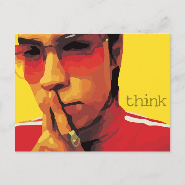 "Think" Scripte Postcard von den Philippinen 4:6 Postkarte (Vorderseite)