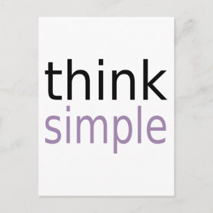 Think Simple (lila Ausgabe) Postkarte