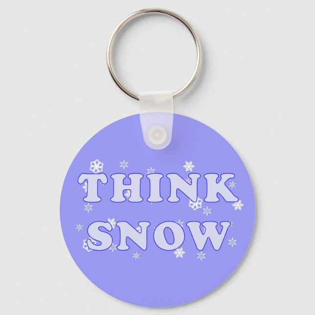 Think Snow Schlüsselanhänger (Vorderseite)