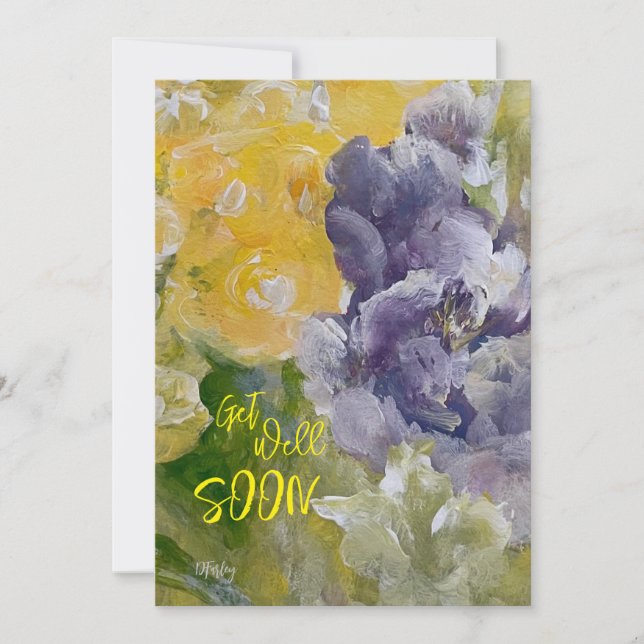 Think Spring Flat Card Dankeskarte (Vorderseite)