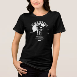 Think Wheels - Ride und Shine white Tri-Blend Shirt