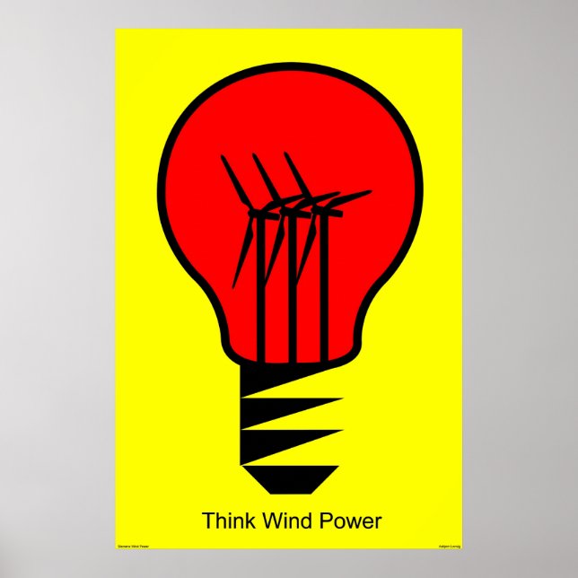 Think Wind Power Poster (Vorne)