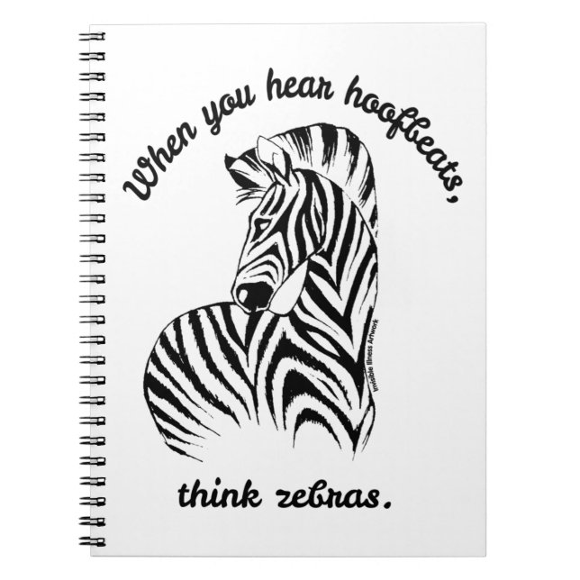 Think Zebras Notizblock (Vorderseite)