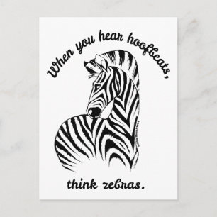 Think Zebras Postkarte
