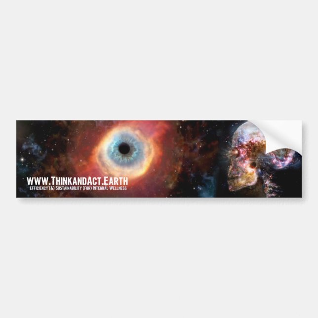 ThinkandAct.Earth Hauptleitungs-Logo Autoaufkleber (Vorne)