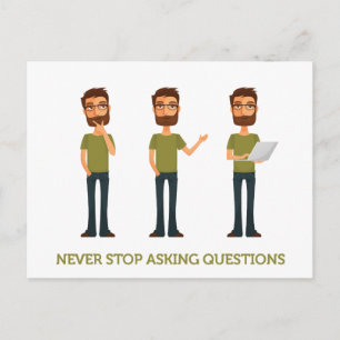Thinker Typ Postkarte
