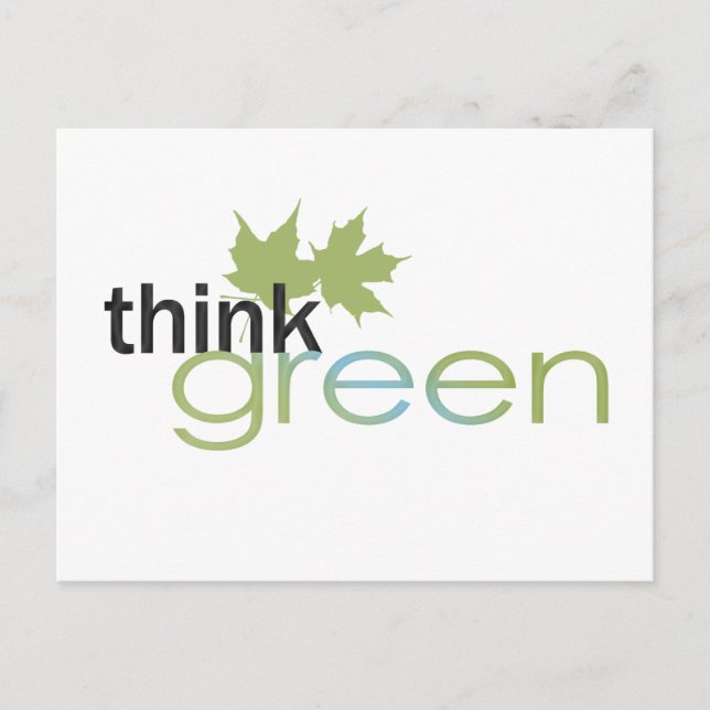 ThinkGreen Postkarte (Vorderseite)