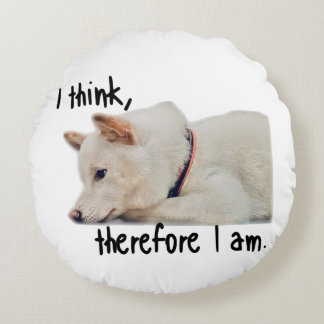Thinking dog クッション by koroku rundes kissen