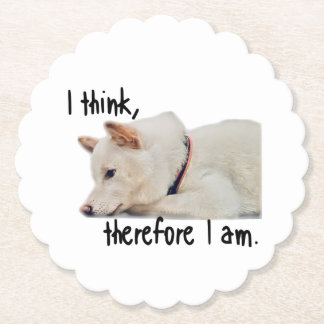 Thinking dog coaster by koroku untersetzer