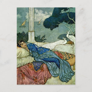 "Thinking of Lady Yang" von Edmund Dulac Postkarte