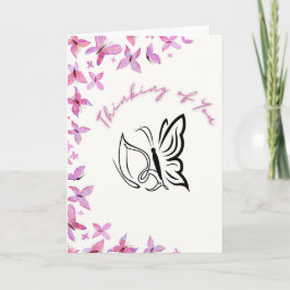 Thinking of You Butterfly Karte
