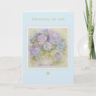 Thinking of You Card | Hydrangea Floral Karte