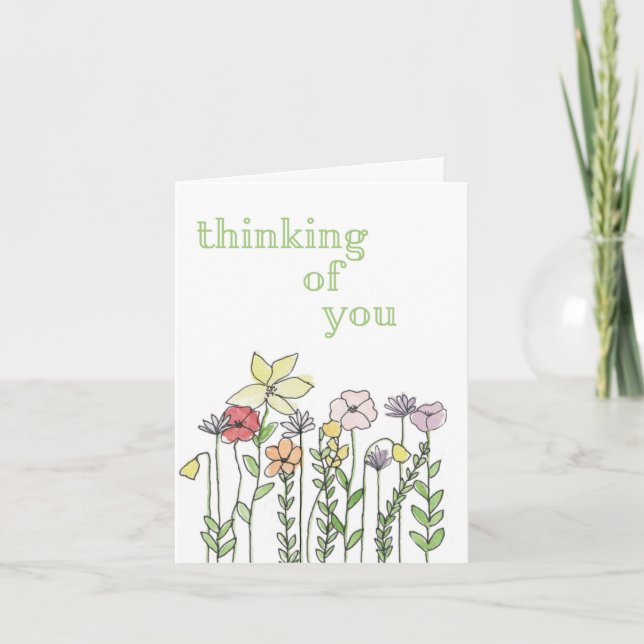 Thinking of you card karte (Vorderseite)