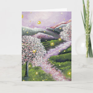 Thinking of You Firefly Dogwood Greeting Card Karte