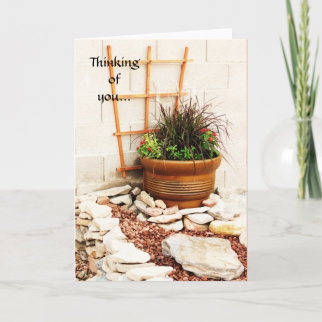 Thinking of You. Karte (Vorderseite)