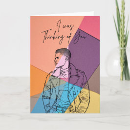 Thinking of You – Modern Artistic Greeting Card Karte