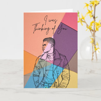 Thinking of You – Modern Artistic Greeting Card Karte
