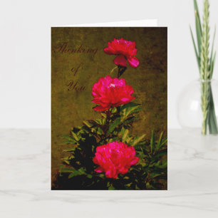 Thinking Of You - Olive Peony Karte