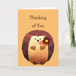 Thinking of You Sending a Hedgehog Hug, Hedgehug Karte