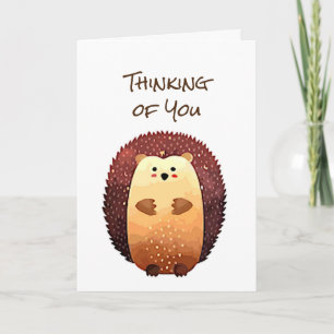 Thinking of You Sending a Hedgehog Hug, Hedgehug Karte