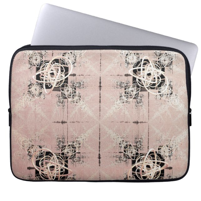 Thinking Pastel Drehungen Notebook-Tasche Laptopschutzhülle (Vorderseite)