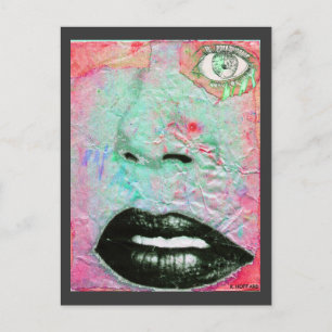 "Thinking Pink" Postkarte