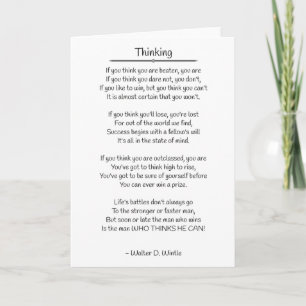 Thinking - Walter D. Wintle Karte