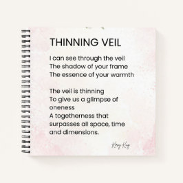 Thinning Veil - Erwachen Gedicht Poster Notizbuch