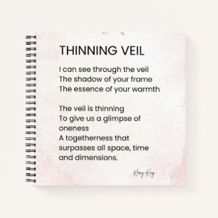 Thinning Veil - Erwachen Gedicht Poster Notizbuch