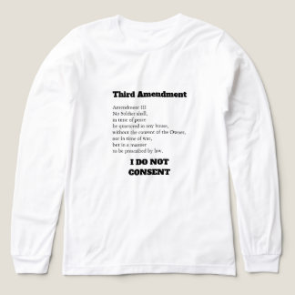 Third Amendment Constitution Protest Consent Tri-Blend Shirt