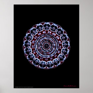Third Eye Chakra Cymatics Meditation Poster