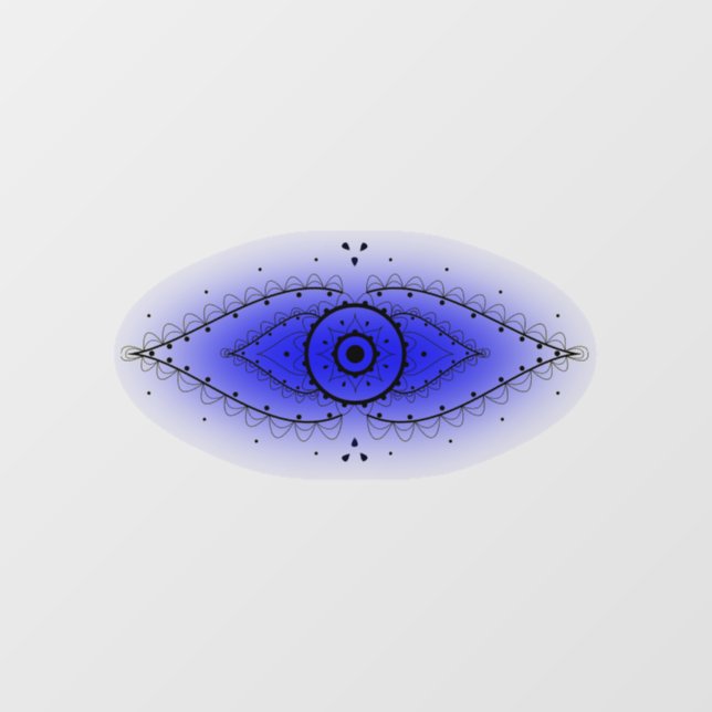 Third Eye Chakra Fensteraufkleber (Blatt)