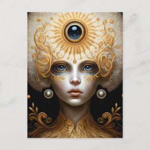 Third Eye Goddess Fantasy Art Postkarte